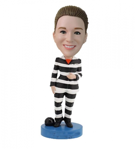 Custom bobbleheads in Prison Jumpsuit