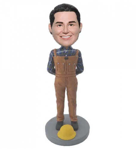 Bobblehead Custom construction worker