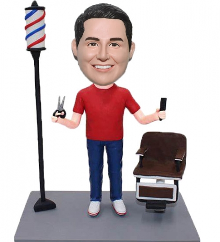 Bobble Head for Hairdresser barber