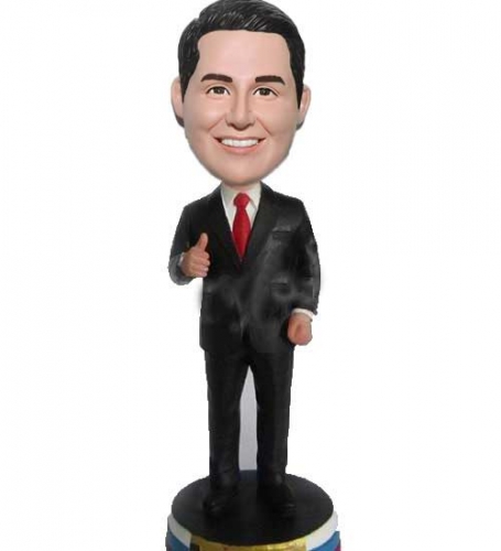 Thumb up office bobbleheads