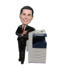 Corporate Bobbleheads gift with Printer