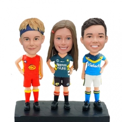 Sports theme girl and boy Bobblehead Figures