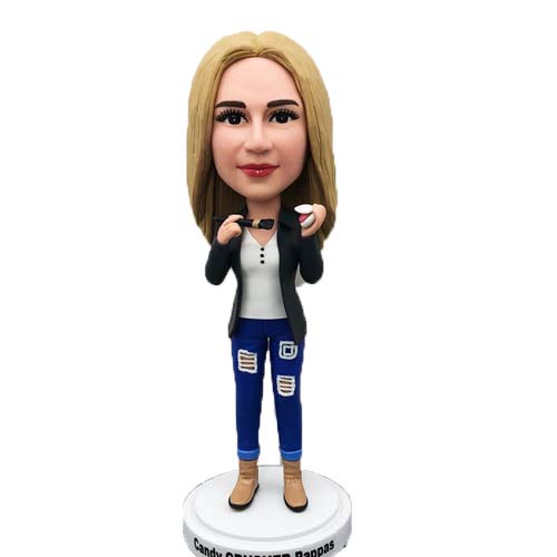 Custom Bobbleheads Girl with Jeans