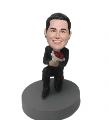 Groom proposal bobblehead