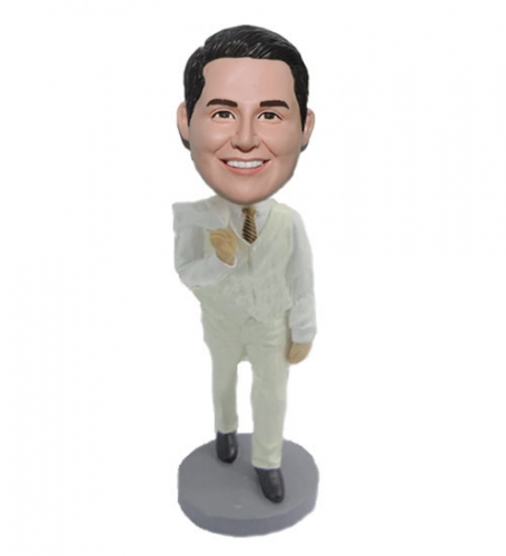 Personalized groomsman bobblehead from photo