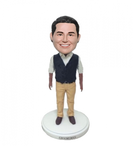 Cheap groomsmen bobbleheads