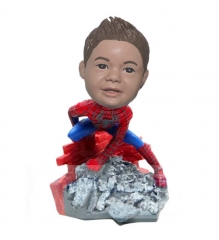 Superhero custom kid bobble head