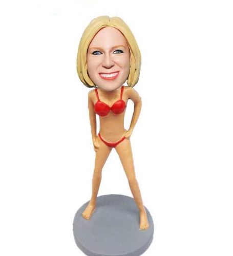 Bikini Swimming personalized bobblehead