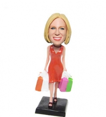 Shopaholic bobble head doll