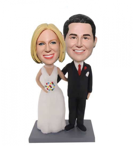 Customised wedding cake toppers