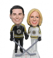 Hockey Couple Custom Bobblehead dolls