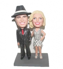 Couple Bobbleheads made to look like you