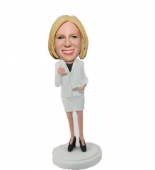 Office Lady bobble head doll