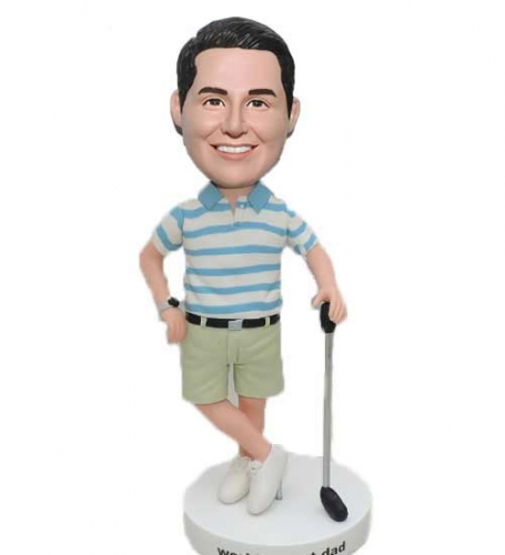 Golfer bobblehead