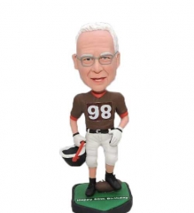 Custom football bobbleheads