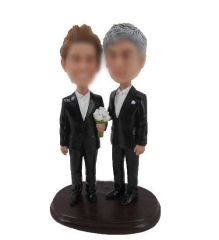 Same Sex Gay Wedding Bobbleheads