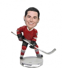 Personalized hockey bobblehead