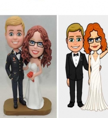 Bitmoji wedding cake toppers