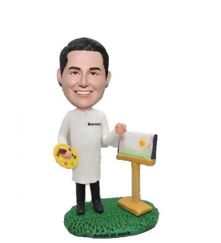 Custom artist teacher painter bobbleheads