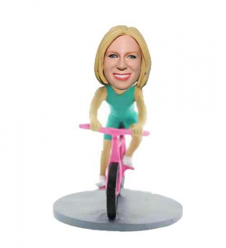 Customized Riding Bike Bobblehead