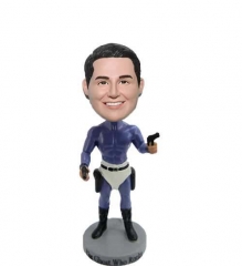 Custom bobblehead doll with gun