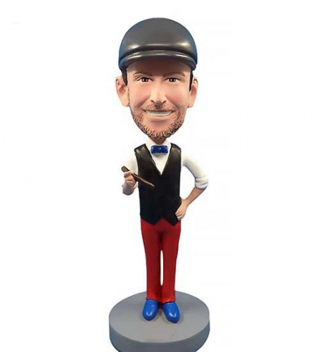 Personalized Bobblehead Man with cigar