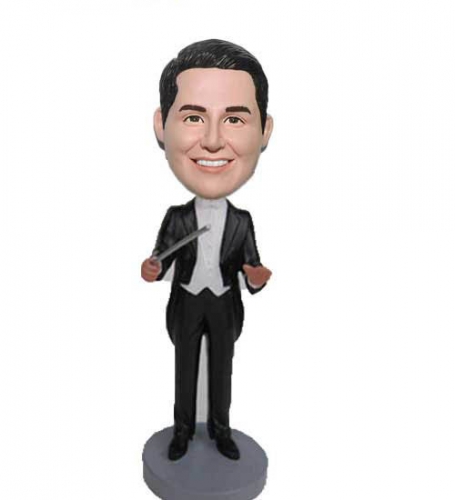 Music conductor bobbleheads choir director