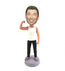Showing muscle bobbleheads