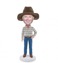 Custom Cowboy bobble head Rancher