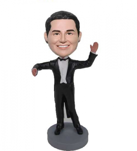 Music conductor bobbleheads choir director