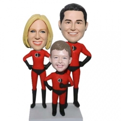 Custom Bobbleheads family group of The Incredibles