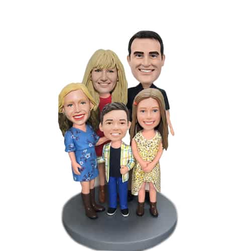 Custom Bobbleheads for 5 different person