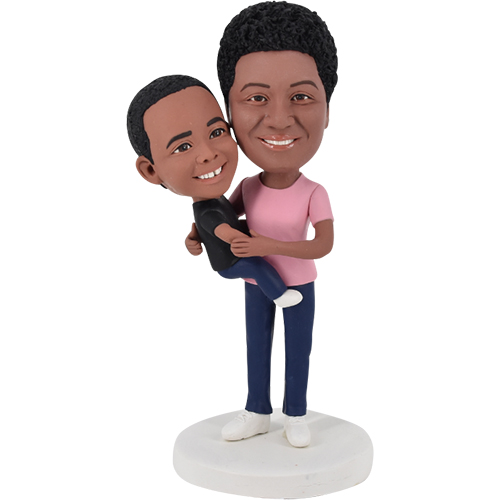 Mother's day Gift Bobble Head Dolls Mom and Son