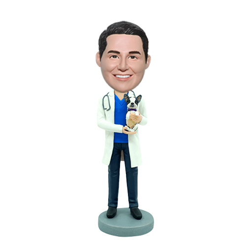 Veterinarian Custom Bobblehead pet doctor