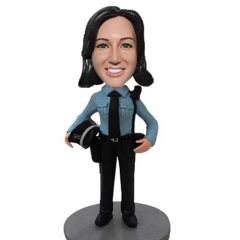 Custom bobblehead Police Female