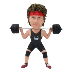 Custom Bobblehead weightlifting weightlifter Male