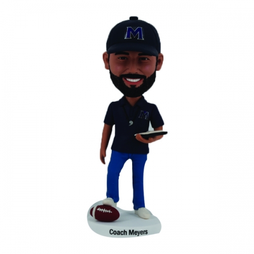 Custom Bobblehead rugby coach