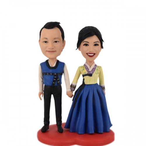 Custom Korean Wedding Bobbleheads