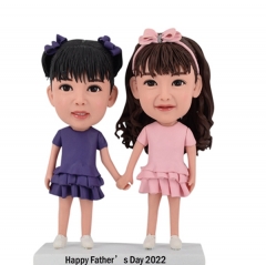 Father's day Gift Bobble Head Dolls Sisters