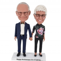 Couple Bobbleheads for 50th Anniversary