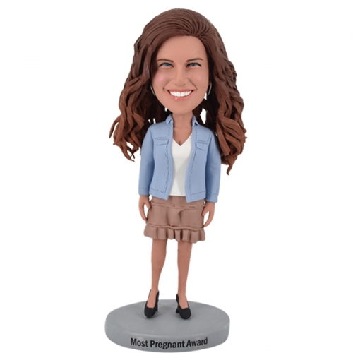 Custom bobble head for pregnant Mother