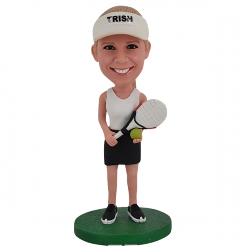 Custom Bobble Head Tennis female Player