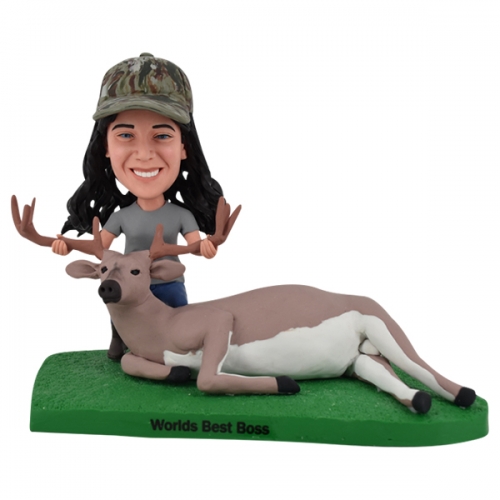 Custom Bobble Head deer Hunter