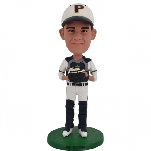 Custom Bobble head for Baseball Catcher