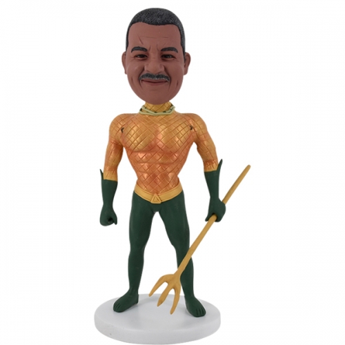 Aquaman Bobblehead action figure looks like you