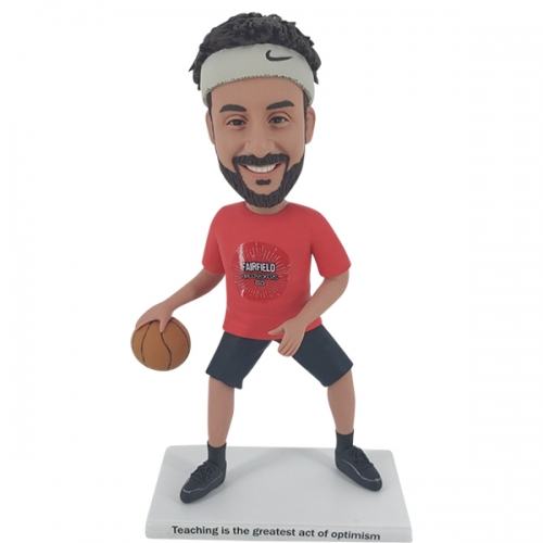 Basketball Custom Bobble Head with Nike headband
