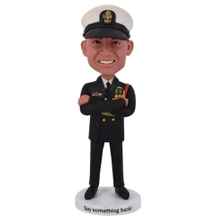 Bobblehead Custom Air Force Military arms crossed