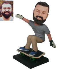 Custom Bobblehead Skateboard Male