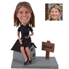 Custom Bobblehead female Real Estate Realtor