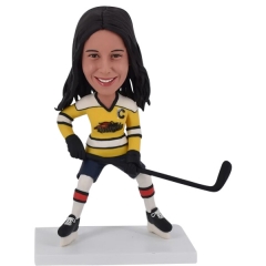 Female Hockey Bobbleheads Rockets